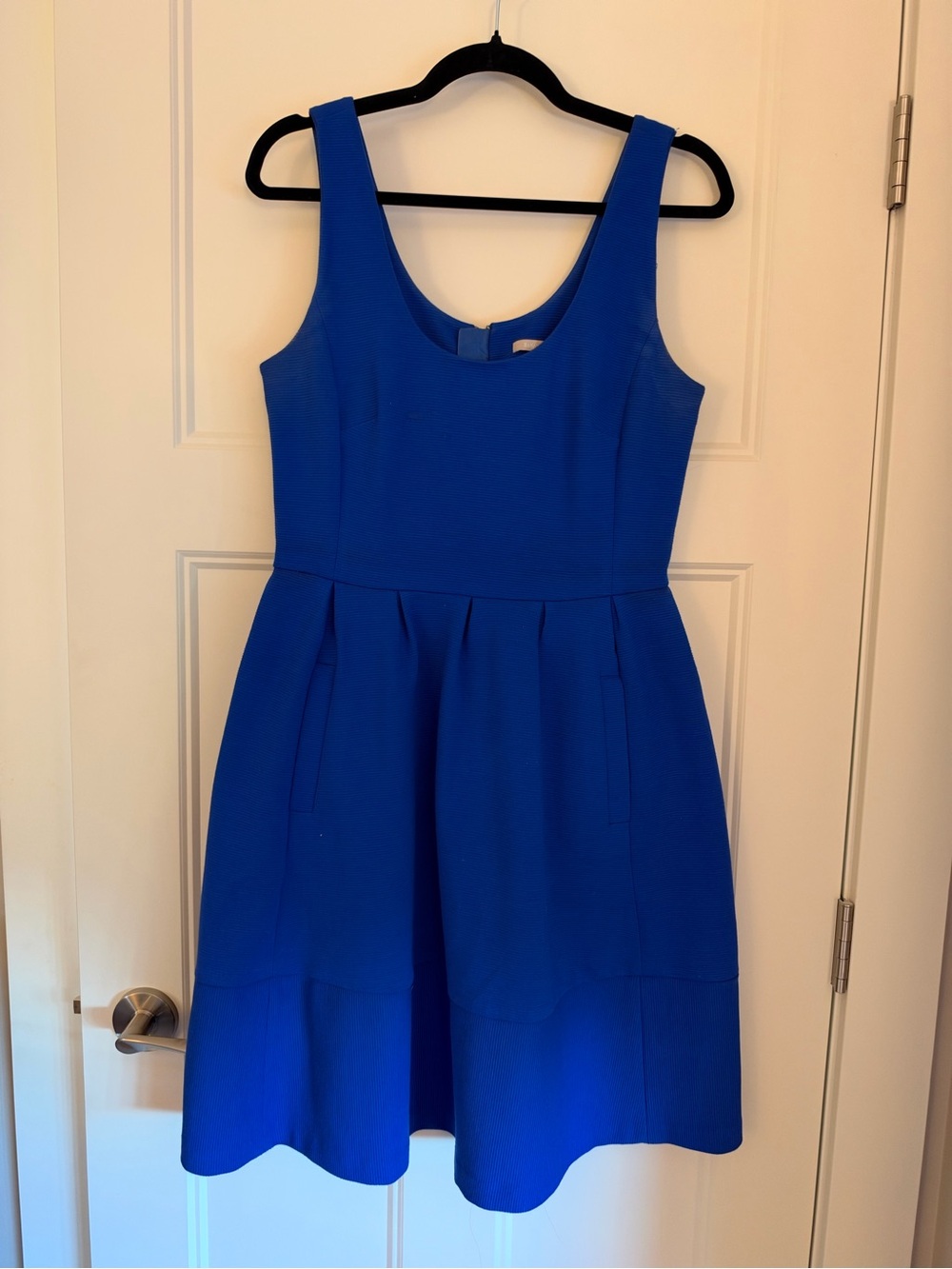 Banana Republic Electric Blue Sleeveless Fit-and-Flare Dress